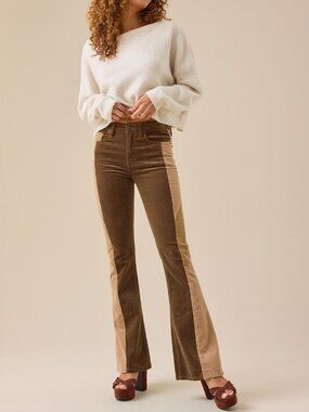 NEW Altar'd State Sadie Corduroy Flare Pants Size 27